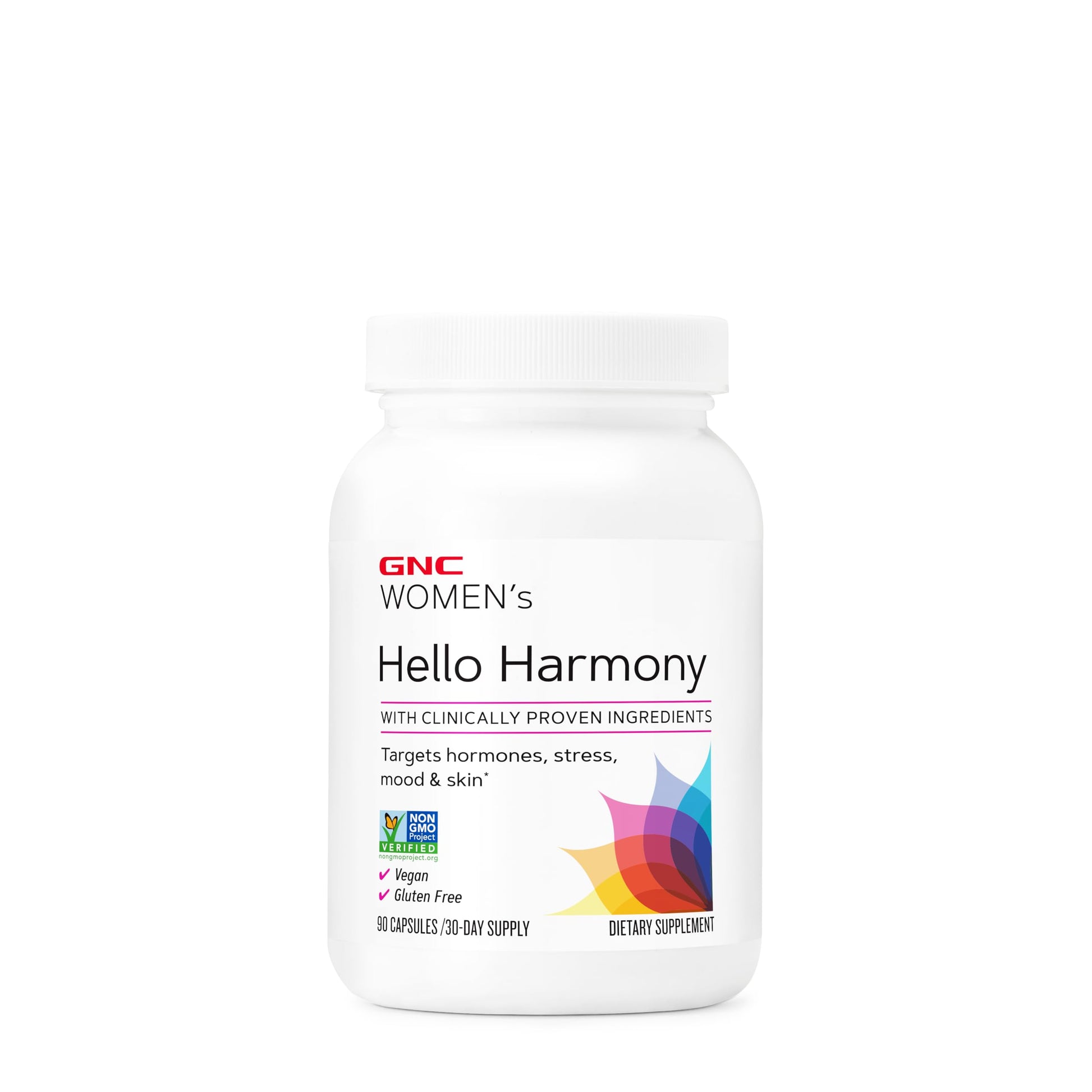 GNC Women's Hello Harmony | Clinically Proven Hormonal Support for Women | Supports Mood, Skin, and Stress Management | Vegan and Gluten Free | 90 Count GNCAu supplements