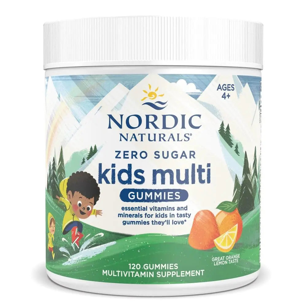 Nordic Naturals Zero Sugar Kids Multi Gummies, Orange Lemon - 120 Gummies - Great-Tasting Multivitamin for Ages 4+ Nordic NaturalsAu supplements