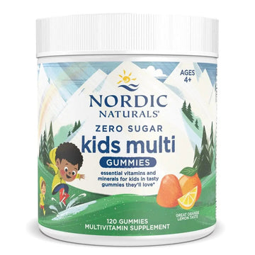 Nordic Naturals Zero Sugar Kids Multi Gummies, Orange Lemon - 120 Gummies - Great-Tasting Multivitamin for Ages 4+ Nordic NaturalsAu supplements