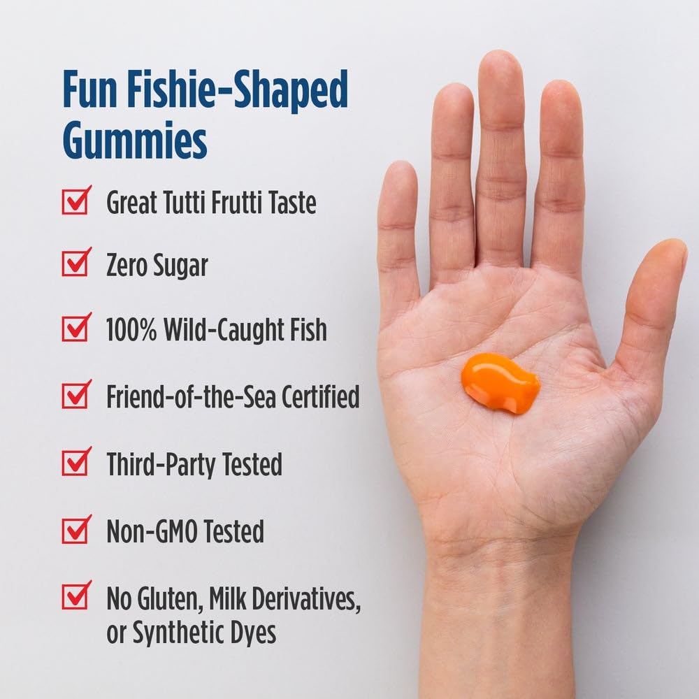 Nordic Naturals Nordic Omega-3 Fishies, Tutti Frutti - 36 Fishies - 300 mg Total Omega-3s with EPA & DHA - Healthy Brain, Mood, Vision & Immune System - Non-GMO - 36 Servings Nordic NaturalsAu supplements