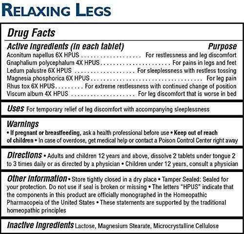 MagniLife Relaxing Legs 125 Count Quick Dissolve Tablets Relaxing Leg Cream PM 4oz Jar Restless Legs MagniLifeAu supplements