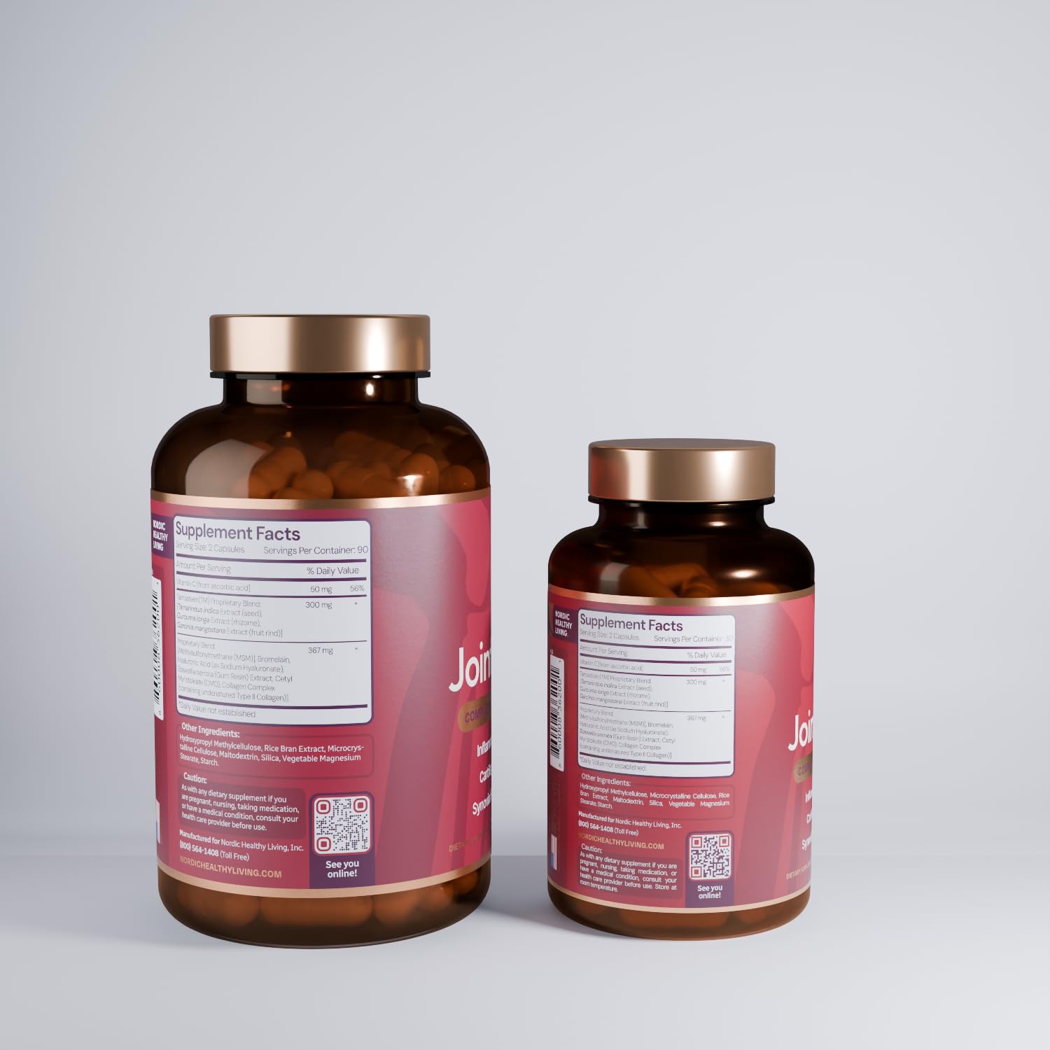 Nordic Healthy Living Joint Food AS SEEN ON TV | Powered by Clinically Studied Tamasteen | Joint Mobility and Comfort with Triple Action Formula (1 Month Supply) Nordic Healthy LivingAu supplements