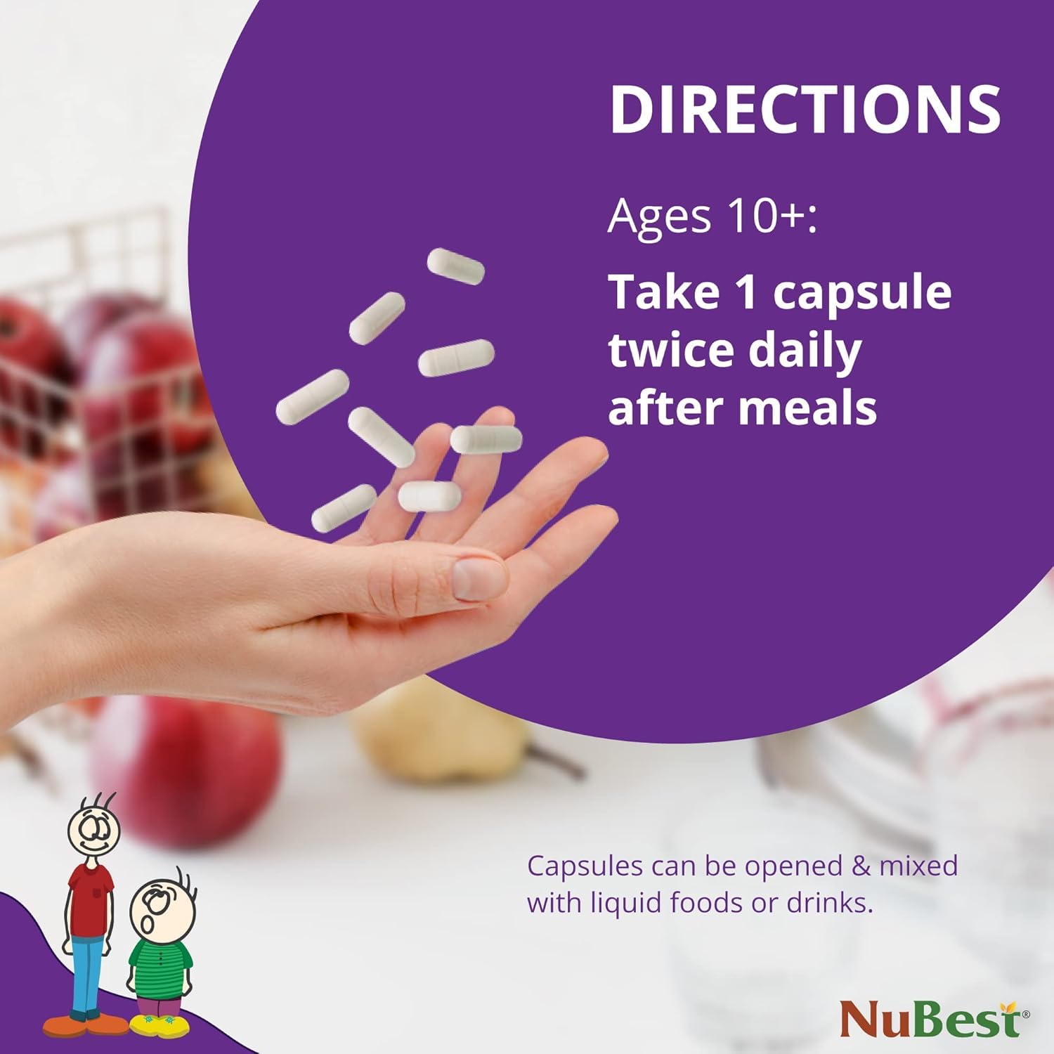 NuBest Tall 10+ Premium Bone Strength Formula, Enhanced Immunity and Overall Health for Age 10+ with Calcium, Vitamin D3, Vitamin K2, and Multivitamins | 60 Capsules | 1 Month Supply NuBestAu supplements
