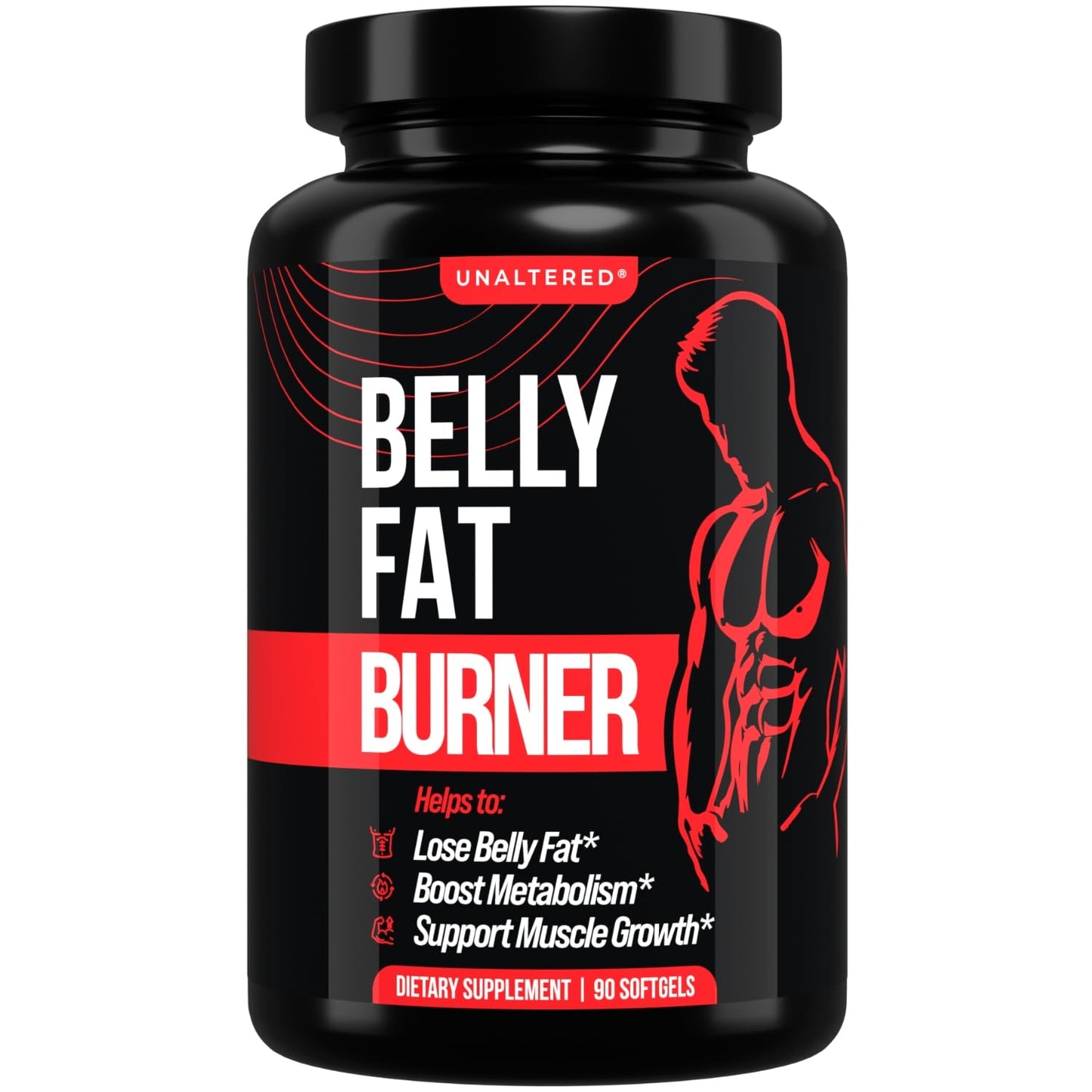 UNALTERED Belly Fat Burner for Men - Lose Belly Fat, Tighten Abs, Support Lean Muscle UNALTEREDUS supplements