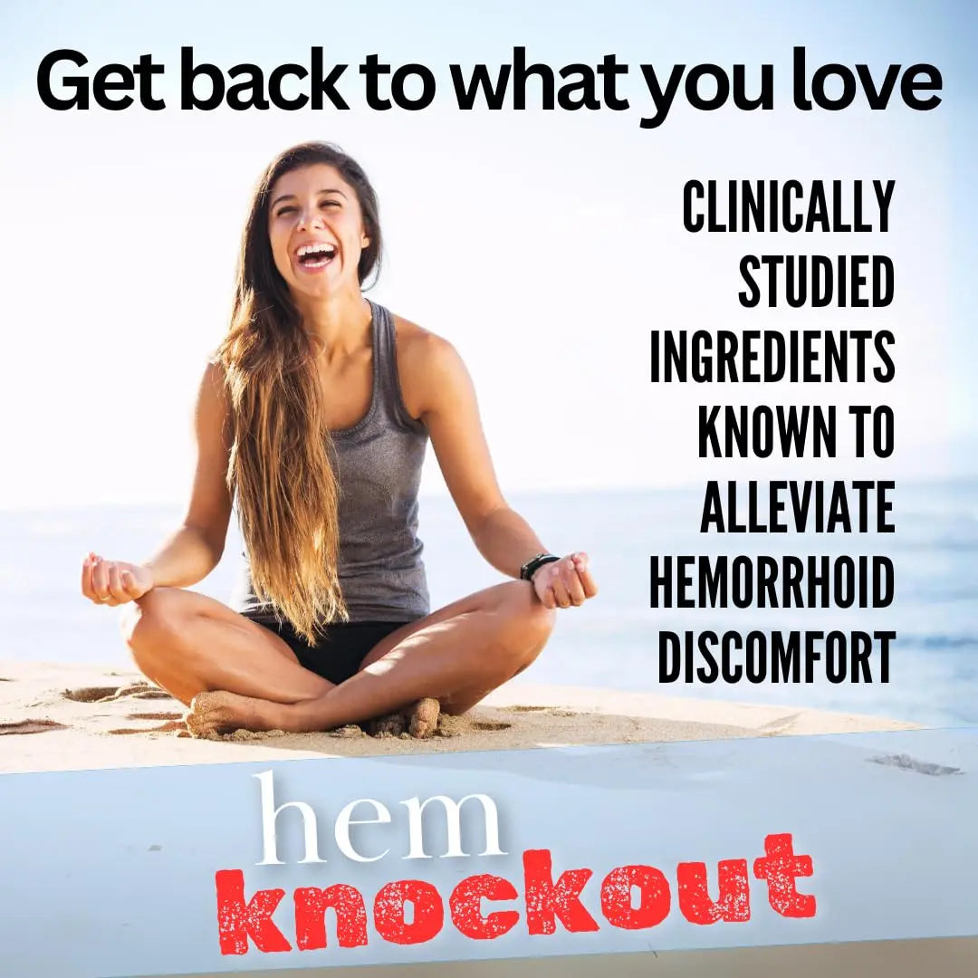 Hem Knockout Internal Hemorrhoid Relief Supplement- Fast-Acting Pills for Pain, Swelling & Bleeding - Natural Vein Strengthening Formula - 90 Day Supply - Made in USA Hem KnockoutAu supplements