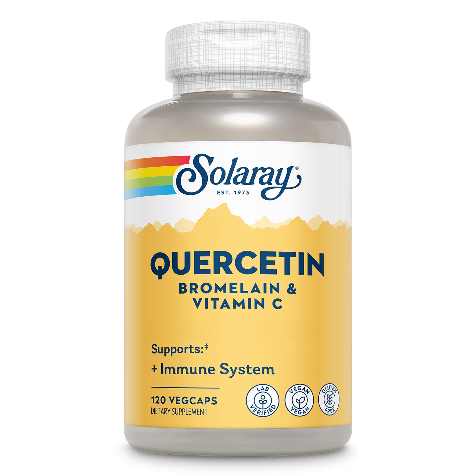 SOLARAY QBC Plex | Quercetin & Bromelain Plus Vitamin C | Year Round Immune Function & Respiratory Health Support | Non-GMO & Vegan | 120 VegCaps SOLARAYAu supplements
