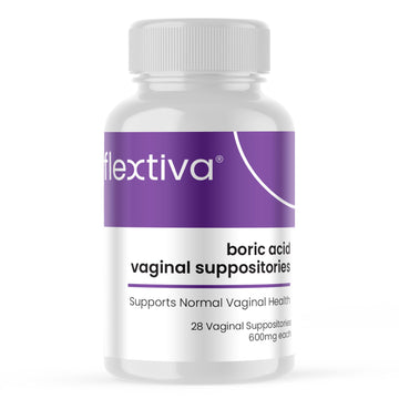 Flextiva Boric Acid Vaginal Suppositories - Boric Acid Pills for Women - Vaginal Health pH Balance for Women FlextivaAu supplements