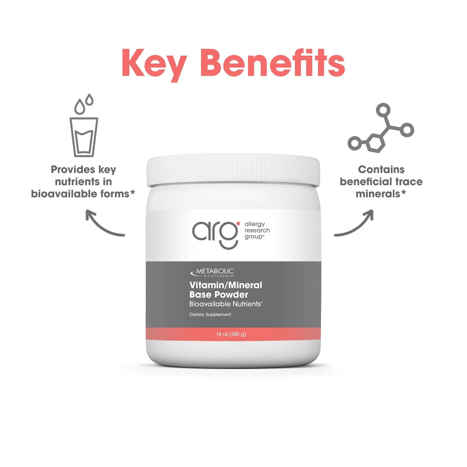Metabolic Maintenance Vitamin Mineral Base Powder - Iron Free Multivitamin with Active B Vitamins + Chelated Minerals (340 Grams, 60 Servings) Metabolic MaintenanceAu supplements