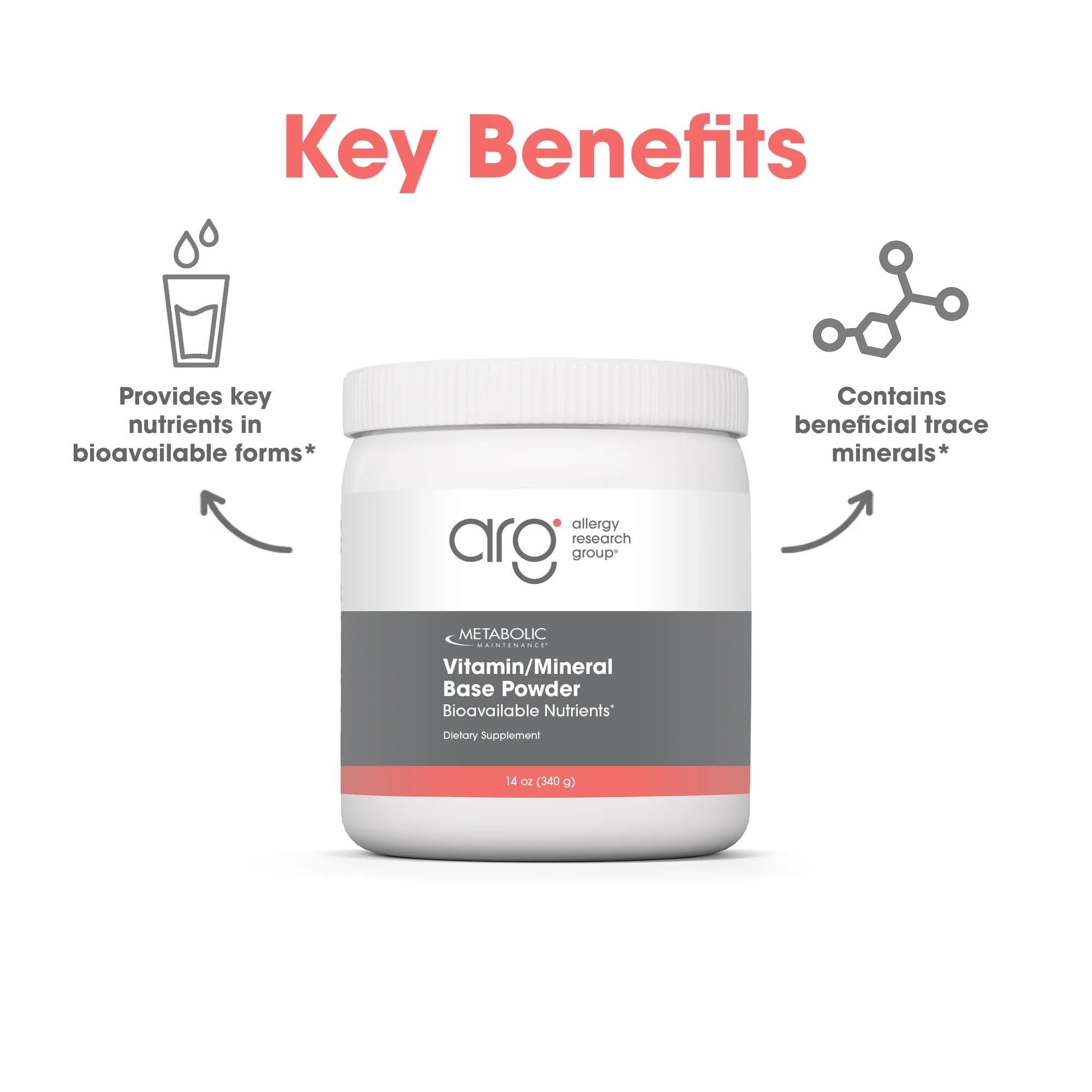 Metabolic Maintenance Vitamin Mineral Base Powder - Iron Free Multivitamin with Active B Vitamins + Chelated Minerals (340 Grams, 60 Servings) Metabolic MaintenanceAu supplements