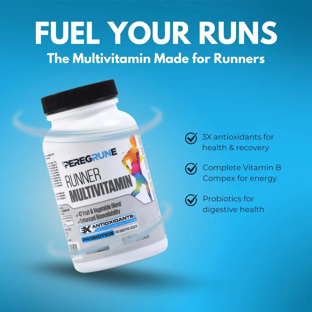 PEREGRUNE Runner Multivitamin | Engineered Vitamin with Antioxidants and Complete B Complex to Support Endurance & Energy | PEREGRUNEAu supplements