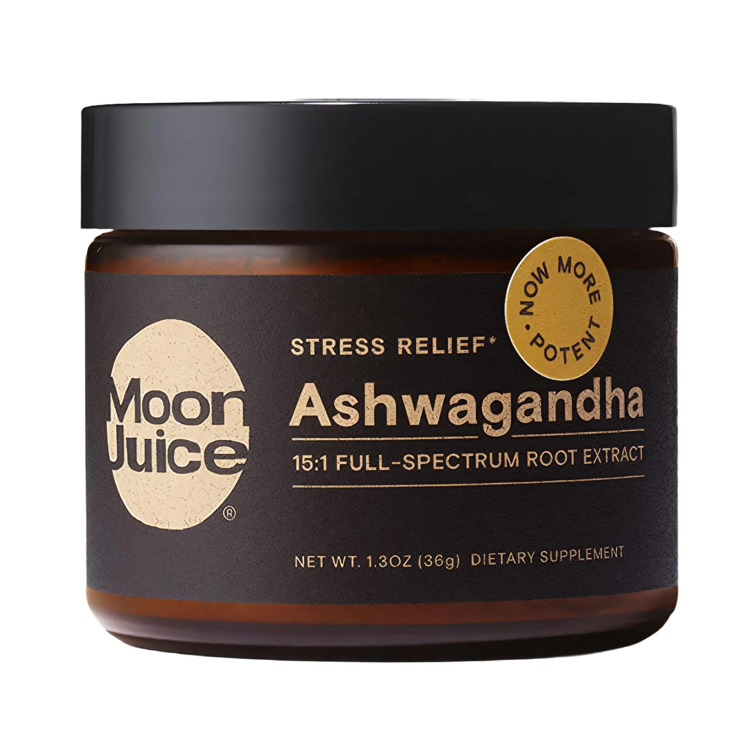 Moon Juice Organic Ashwagandha Supplement - Ashwagandha KSM-66 Root Powder Extract (15:1 Full-Spectrum) for Stress, Focus & Mood - Vegan, Non-GMO, Gluten-Free - 1.3 oz, 72 Servings Moon JuiceUS supplements