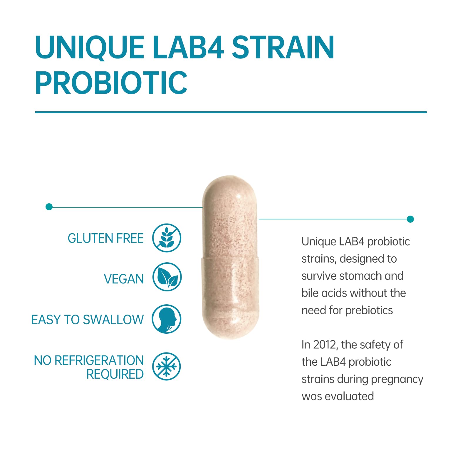 Digestive Probiotics 20X Lab4 Strains for Gut & Immune Health, Pro Formula for Men & Women, Probiotic Capsules Support Diarrhea, Bloating and Gas, Shelf Stable, Vegan, Gluten Free, 60 Days Supply purmeoAu supplements