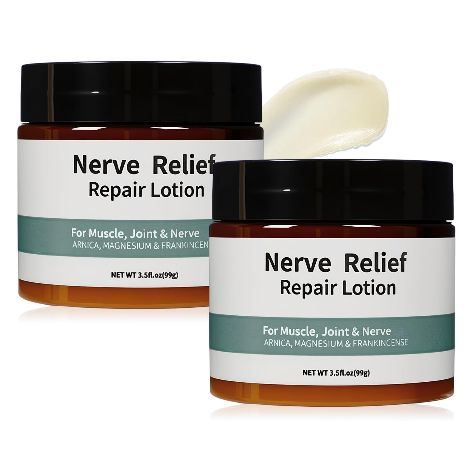DESKPAL 2PCS Alcura Nerve Cream, Alcura Neuropathy Lotion with Arnica, Magnesium for Body, Joint, Knee, Lumbar, Neck, Hand and Feet DESKPALAu supplements
