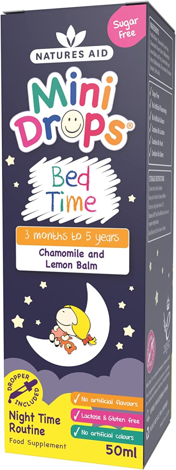 Natures Aid Bed Time Mini Drops for Children 3 Months - 5 Years, 50ml natures aidUS supplements