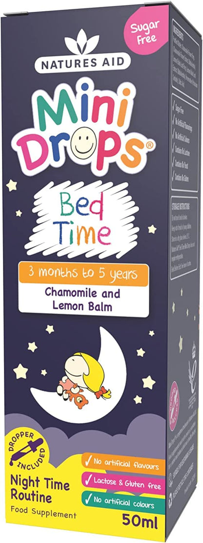 Natures Aid Bed Time Mini Drops for Children 3 Months - 5 Years, 50ml natures aidUS supplements