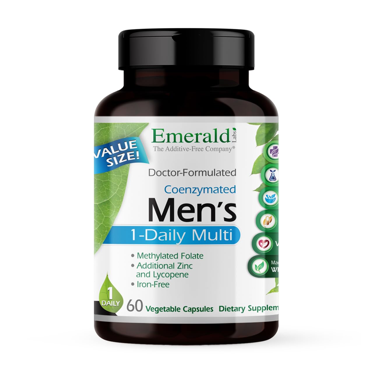 EMERALD LABS Men's 1 Daily Multi - Additive-Free Men's Multivitamin - Includes Lycopene, Zinc, Vitamin D3, & More EMERALD LABSAu supplements