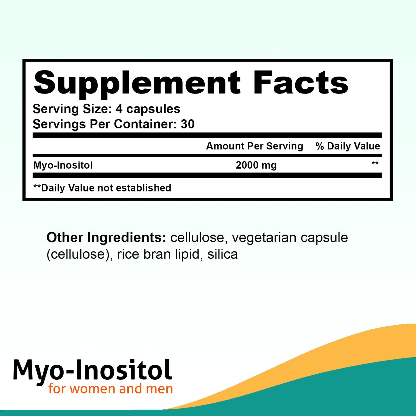 Fairhaven Health Myo-Inositol Supplement 2000mg | Male and Female Fertility Supplement Fairhaven HealthUS supplements