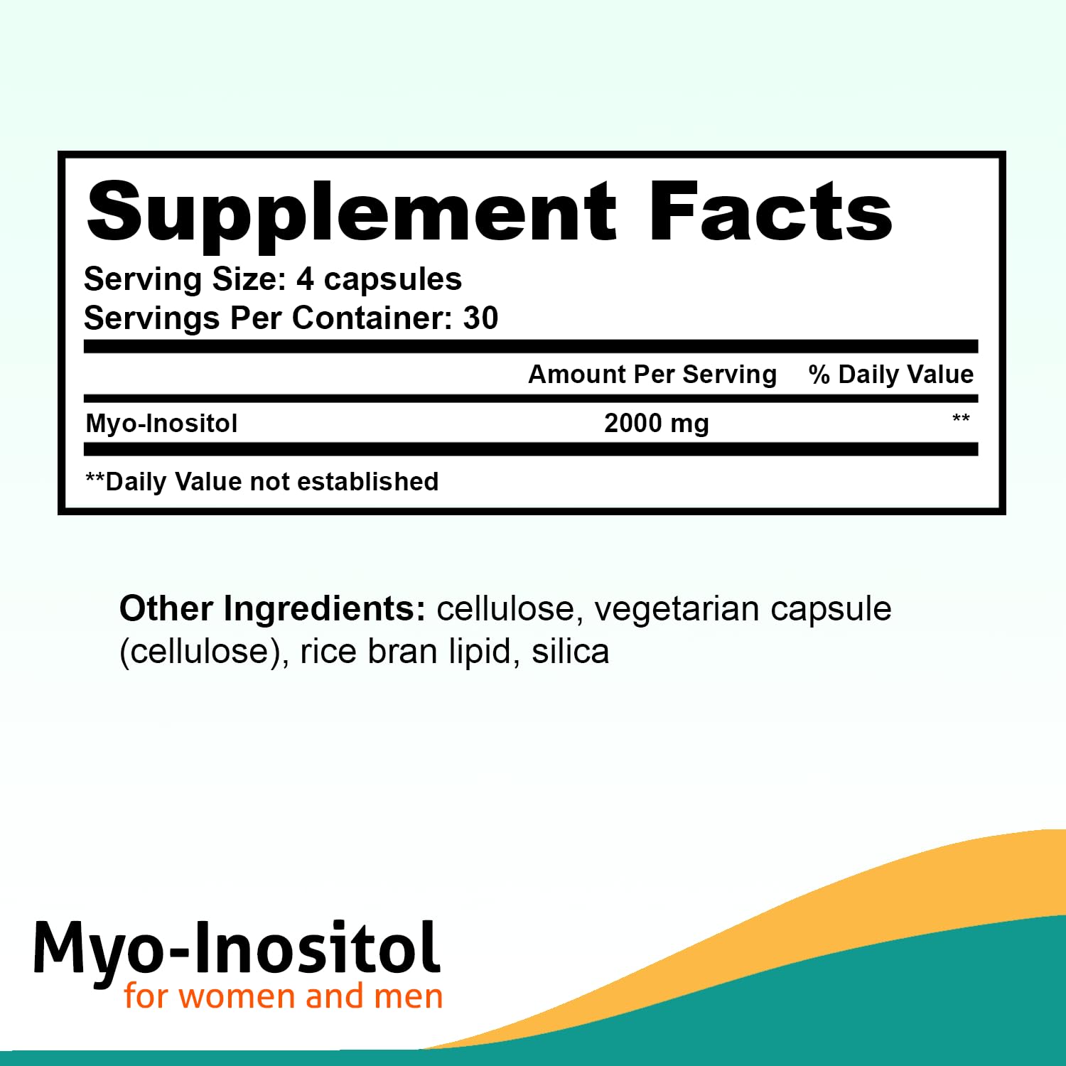 Fairhaven Health Myo-Inositol Supplement 2000mg | Male and Female Fertility Supplement Fairhaven HealthUS supplements