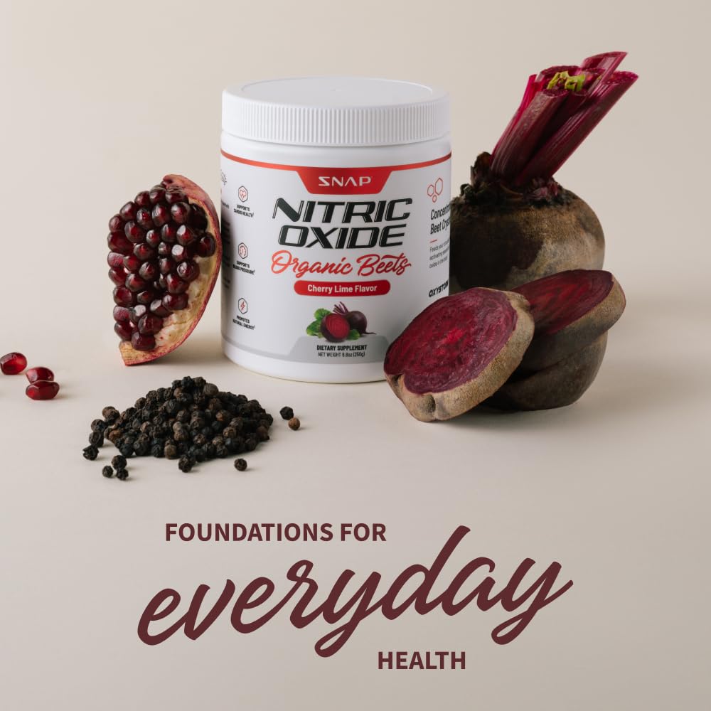 Snap Supplements USDA Organic Beet Root Powder, 3-in-1 Nitric Oxide Supplement Snap SupplementsAu supplements