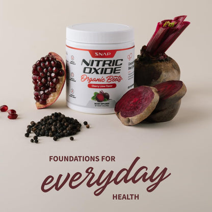 Snap Supplements USDA Organic Beet Root Powder, 3-in-1 Nitric Oxide Supplement Snap SupplementsUS supplements