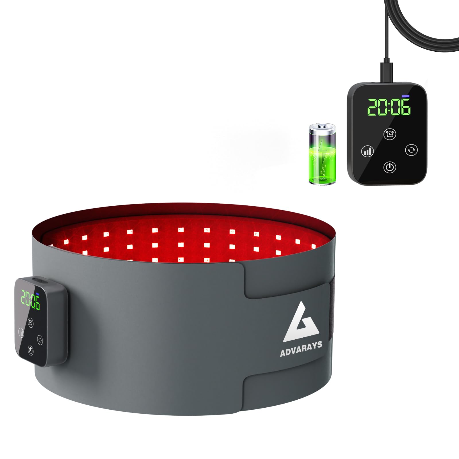 Red Light Therapy Infrared Belt: Pain Relief Body Pad 100 LEDs Red Light Therapy Belt ADVARAYSAu supplements