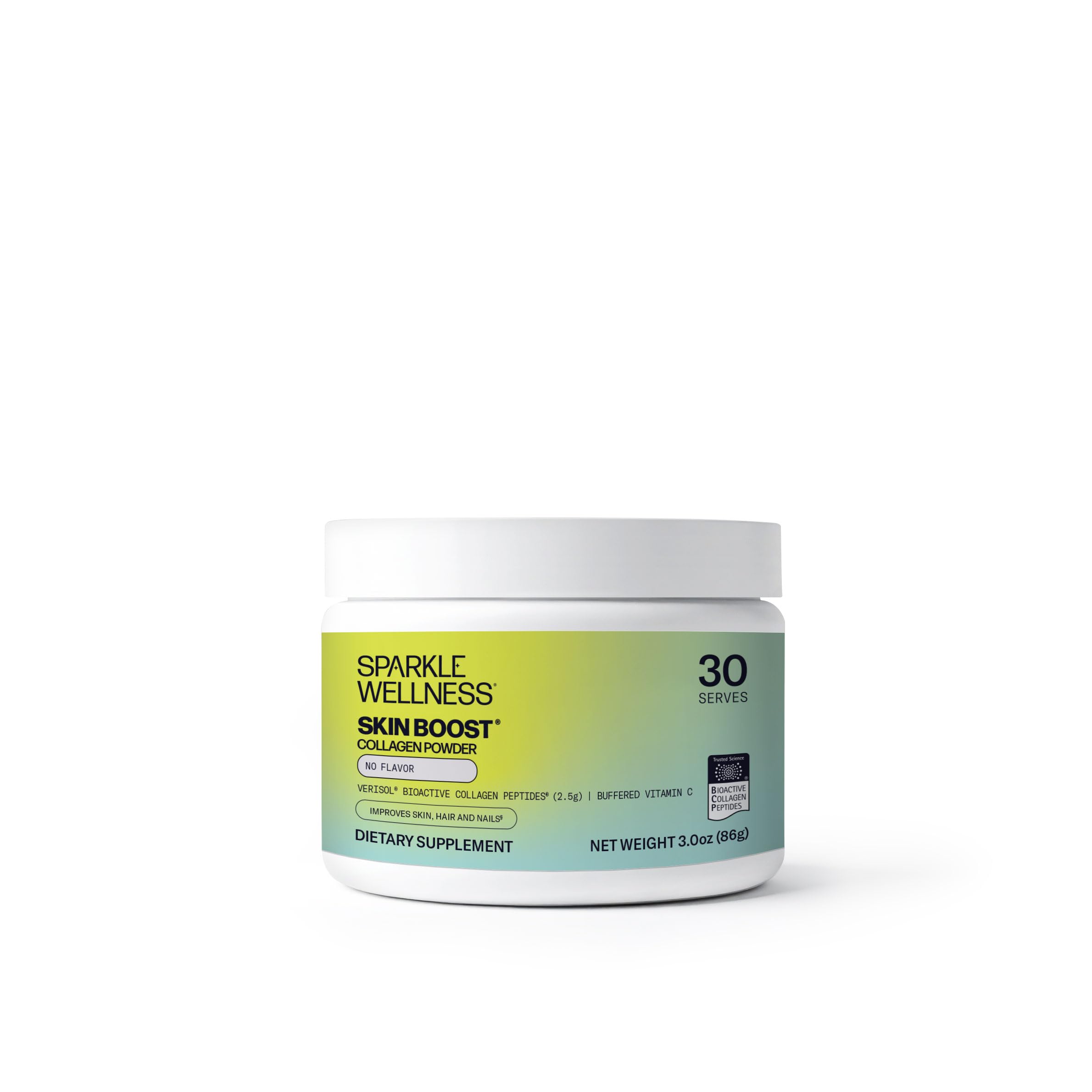 Sparkle Wellness VERISOL Bioactive Hydrolyzed Collagen Peptides | Collagen Powder Supplement with Vitamin C for Skin, Hair & Nail Health | Skin Boost (No Flavor) [30-Serves] Sparkle WellnessAu supplements