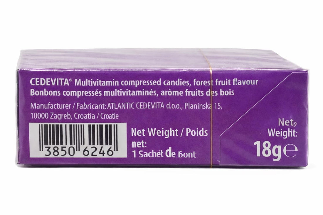 Cedevita Multivitamin Healthy and Sweet Candies - Pack of 8 (Forest Fruit) SORINAUS supplements