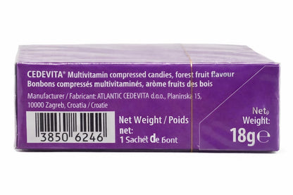 Cedevita Multivitamin Healthy and Sweet Candies - Pack of 8 (Forest Fruit) SORINAUS supplements