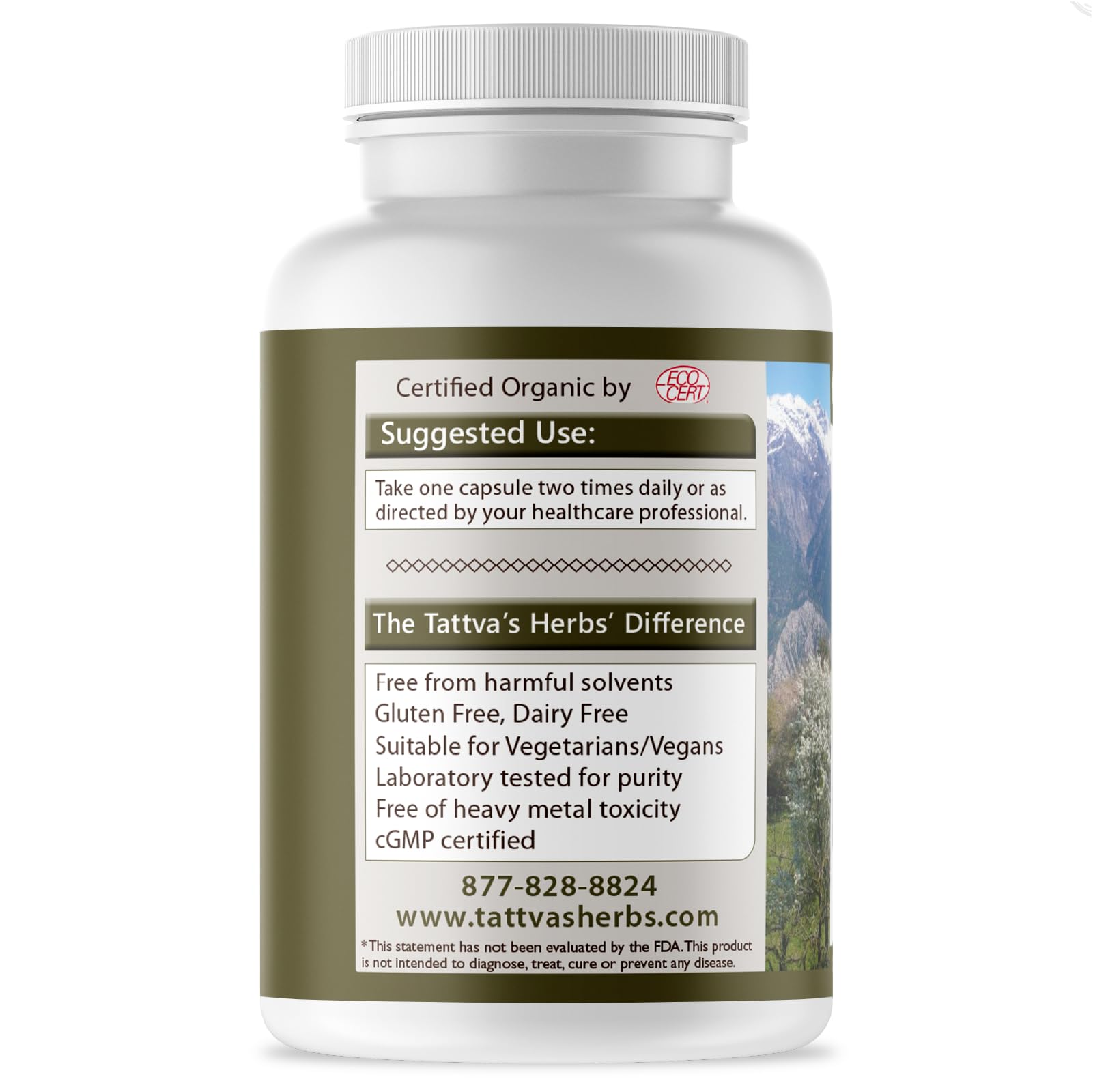 Tattva's Herbs Cardiopure Herbal Ayurvedic Supplement Vegetarian Capsules, Ashwagandha, Rauwolfia, & Arjuna Full Spectrum Co2 Extracts, Veggie Capsules, 240 Count, 25 Years of Premium Service Tattva's HerbsAu supplements