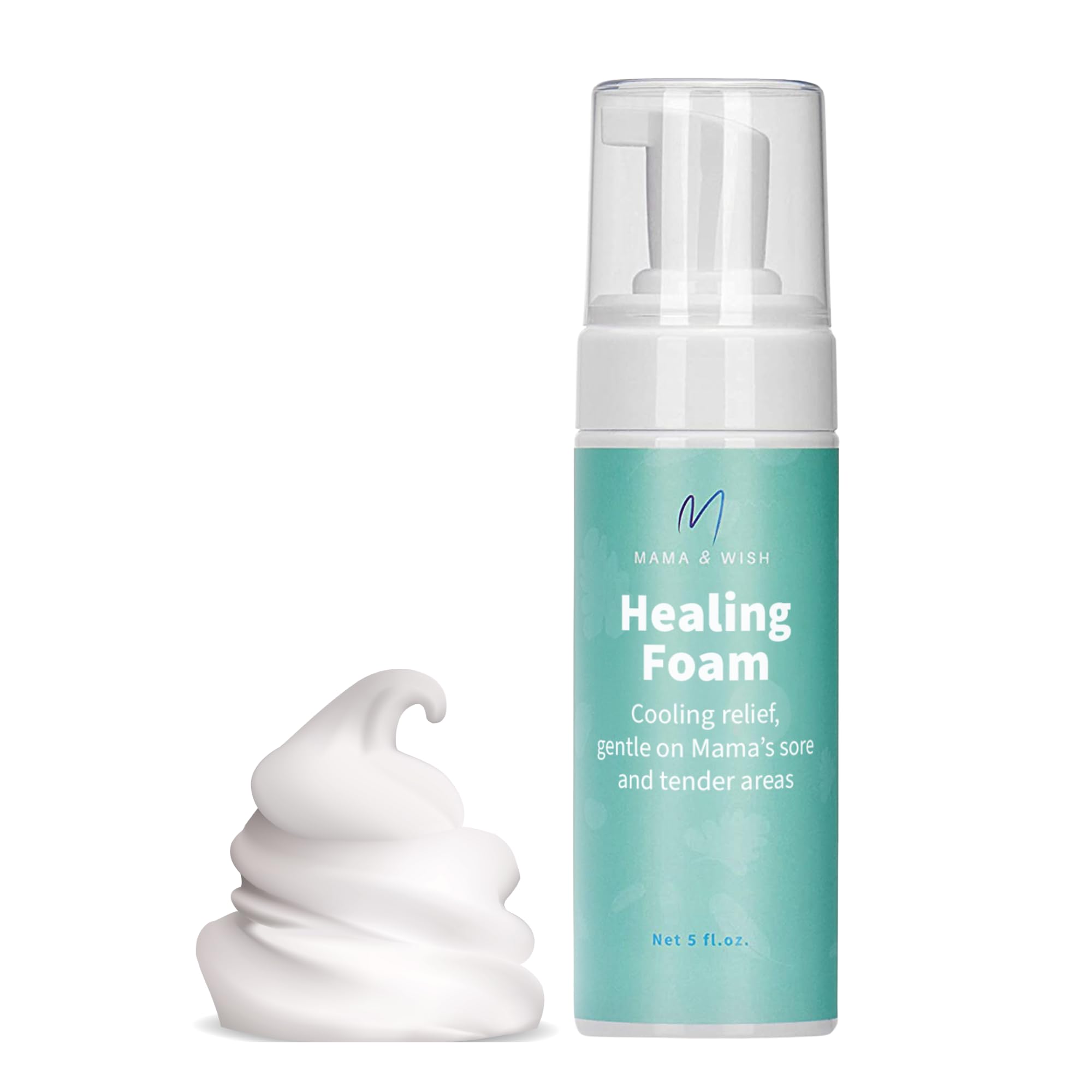 Mama & Wish Witch Hazel Perineal Healing Foam - Postpartum Essentials - Medicated Postpartum Spray for Perineal Relief - Postpartum Care and Recovery, Hemorrhoid Perineal Spray, After Birth Essentials Mama & WishAu supplements