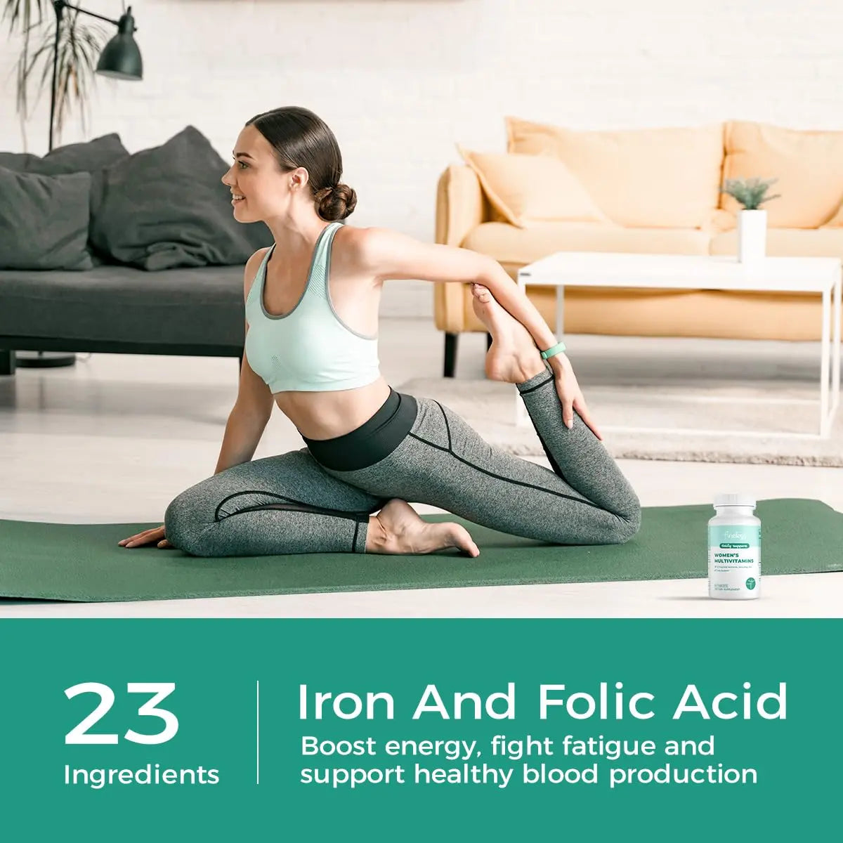 finelogy Womens Multivitamin - Essential Nutrients with Iron, Vitamins A, C, D3, K, B6 and B12 Supplements for Women’s Health, Energy Hair Skin & Nails finelogyAu supplements
