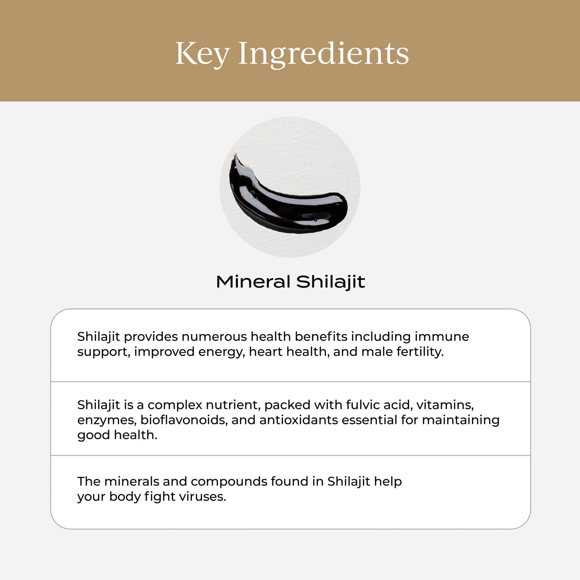 CYMBIOTIKA Pure Himalayan Shilajit Resin 500mg - 84+ Trace Minerals, High Potency with Elemental Gold & Fulvic Acid - for Energy, Focus, Immune & Digestive Support - Authentic Shilajit Resin CYMBIOTIKAUS supplements