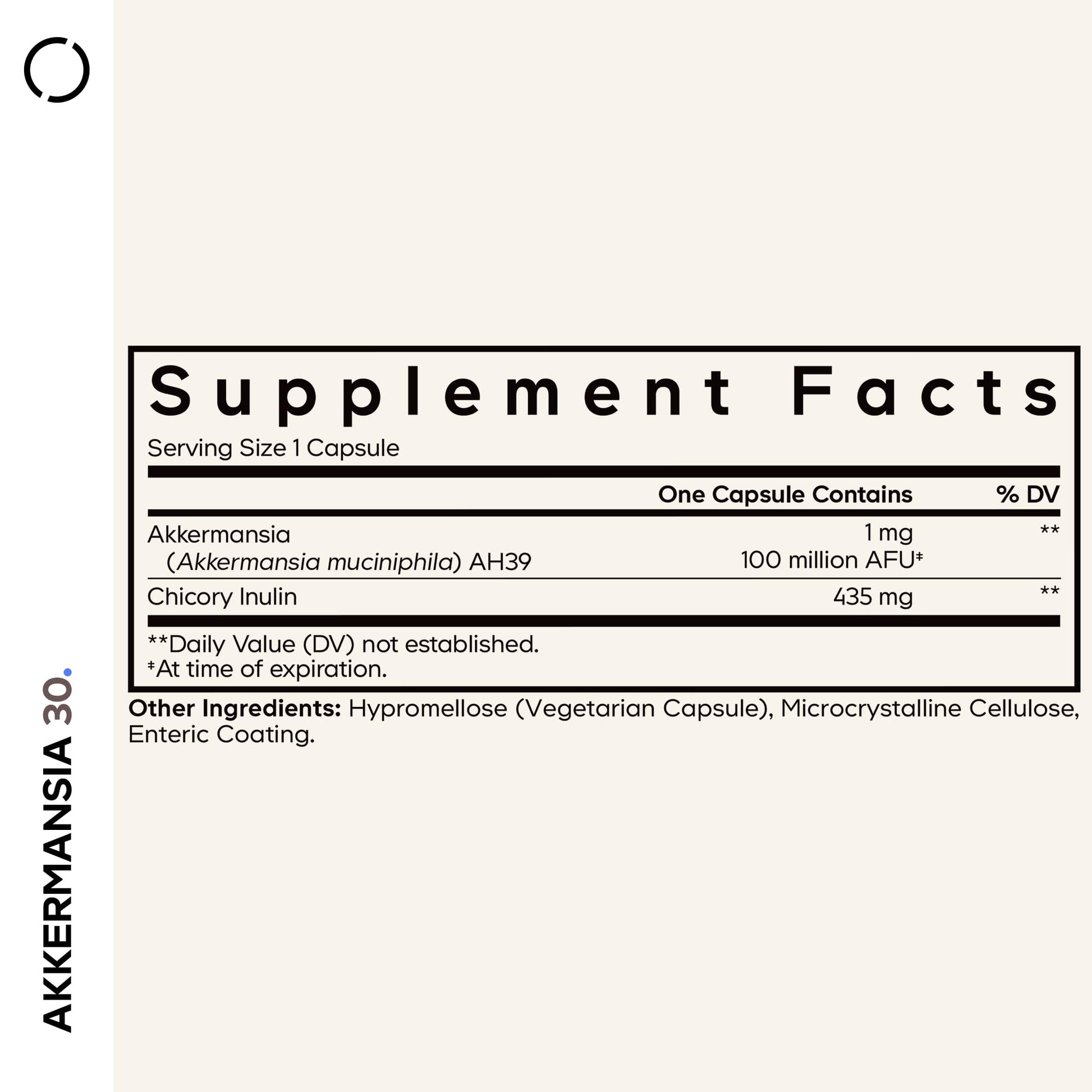 Codeage Akkermansia Synbiotic Supplement - 100 Million AFU Akkermansia Probiotic & Chicory Inulin Prebiotic - Chicory Root - 1 Capsule Per Serving - Non-GMO, Gluten-Free - 30 Capsules CodeageAu supplements
