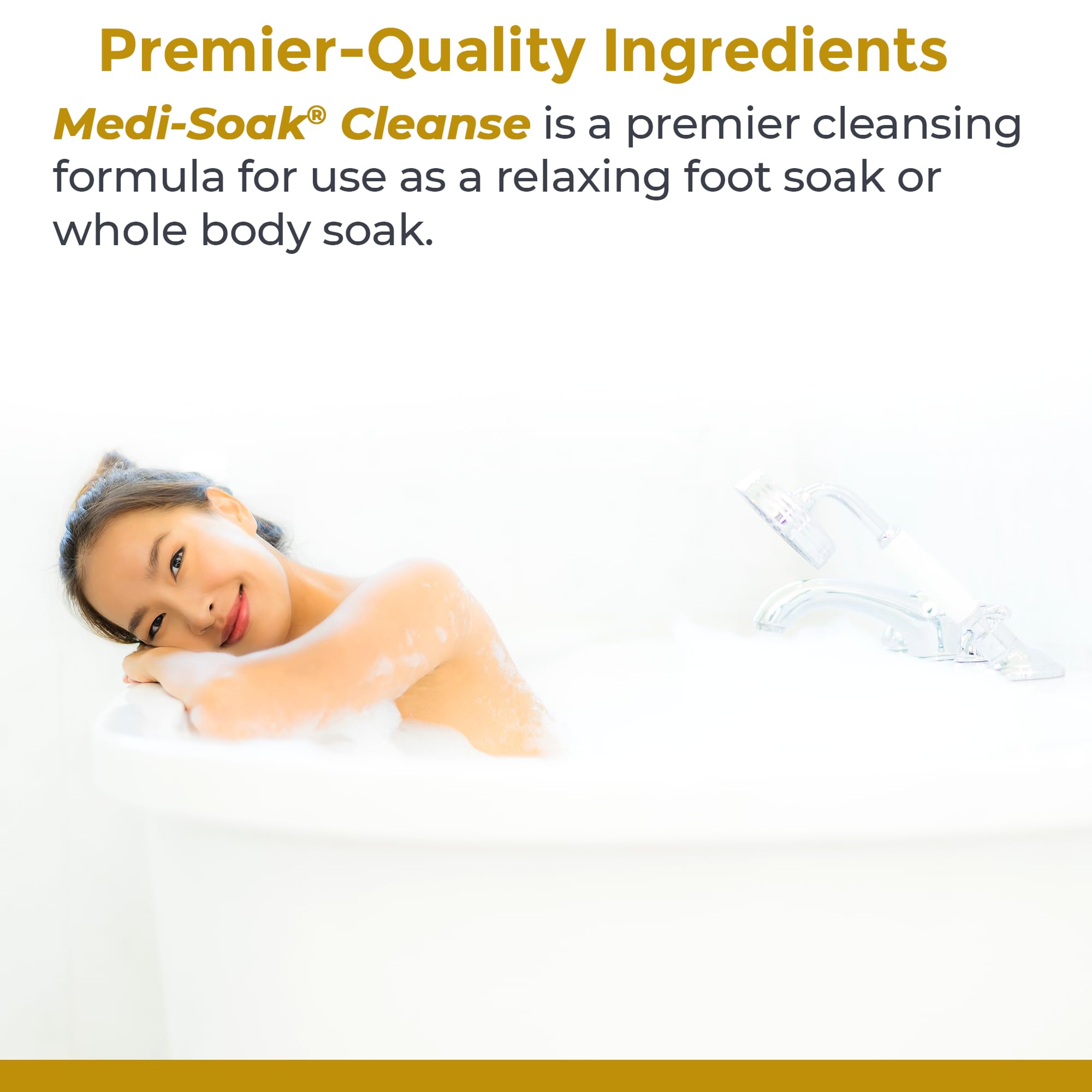 Premier Research Labs Medi-Soak - Bath Salts for Foot and Body Soak, Sea Salt Bath for Women and Men, Relaxing Mineral Bath Soak, Gentle Exfoliant, Organic, Vegan, No Added Fillers - 2 Lb Premier Research LabsAu supplements