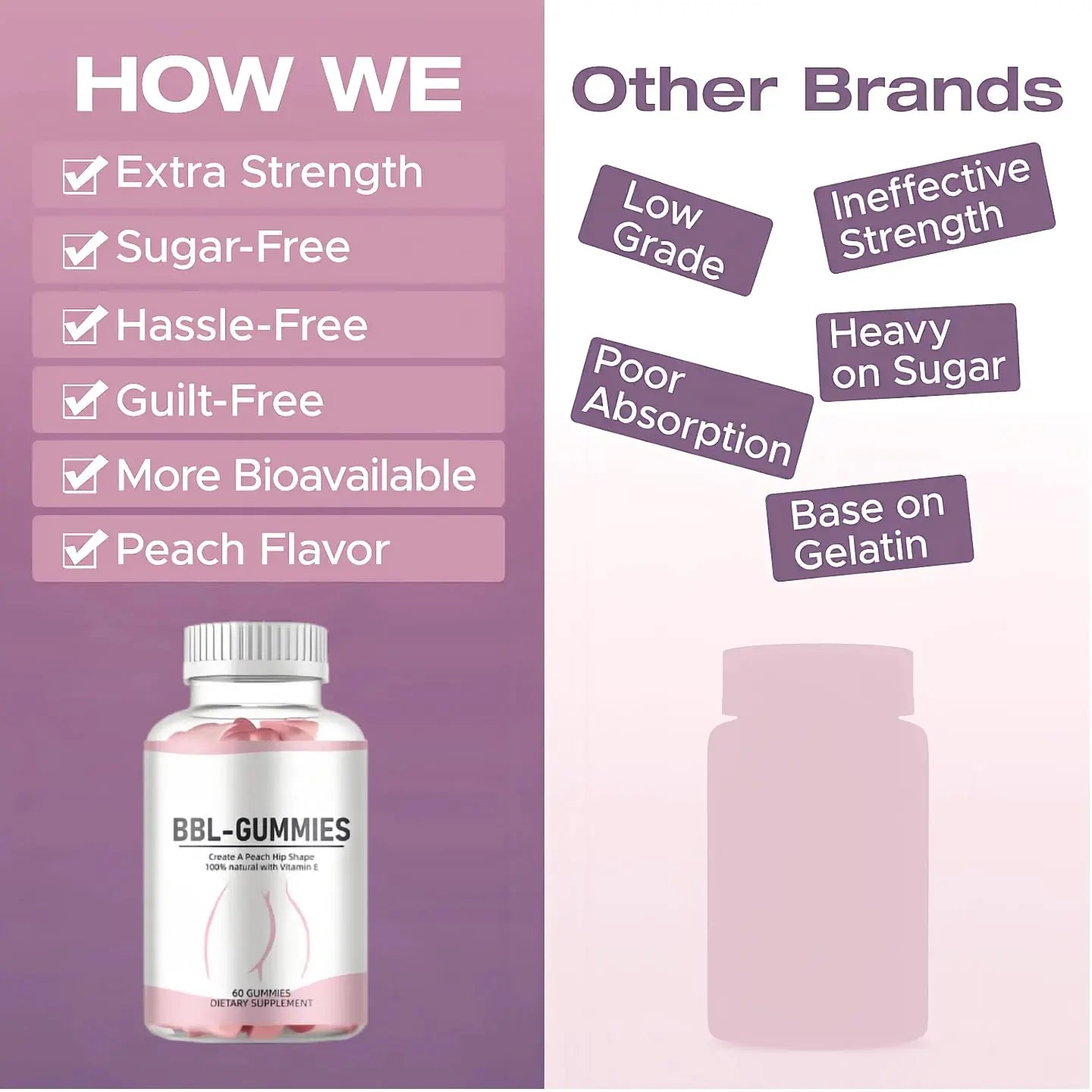 BBL Extreme Vitamins for Women Gummies + Power Boost Gummies & Immune Support Healthcare Dietary Supplement KuasarvitaAu supplements
