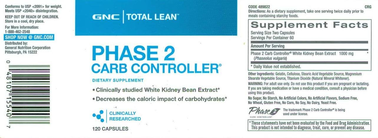 GNC Total Lean Phase 2 Carb Controller | Decreases Calorie Impact from Carbohydrates GNCAu supplements