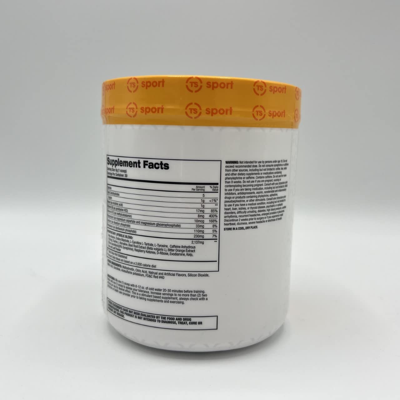 Top Secret Nutrition Cardio Igniter Pre-Workout Supplement with Beta-Alanine, L-Carnitine Top Secret NutritionUS supplements