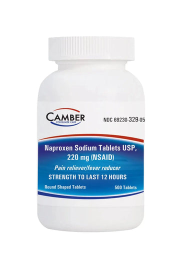 Camber Naproxen Sodium, 220 mg - Pain Reliever and Fever Reducer (500 Count) CAMBER PHARMACEUTICALS, INCAu supplements