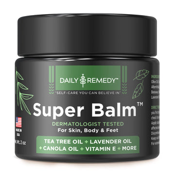 DAILY REMEDY Tea Tree Oil Extra Strength Super Balm - Athletes Foot Cream Combats DAILY REMEDYUS supplements