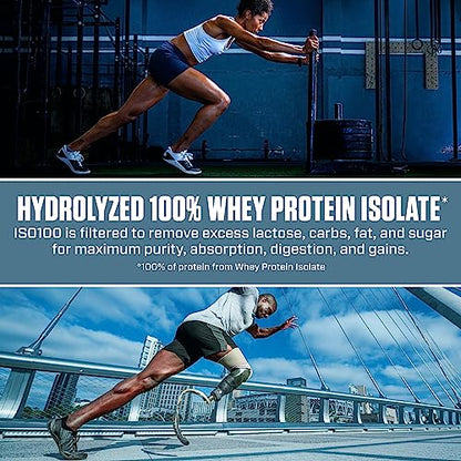 Dymatize ISO100 Hydrolyzed Protein Powder, 100% Whey Isolate Protein, 25g of Protein DymatizeUS supplements