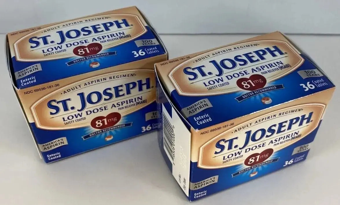 St. Joseph Pain Reliever, 81 mg, Enteric Coated Tablets, 36 ct. St. JosephAu supplements