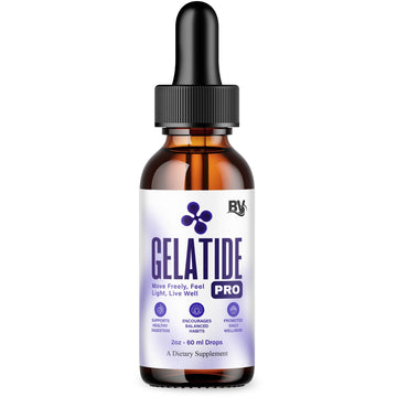 BLUE VIBE Gelatide Liquid Drops, Gela Tide Advanced Maximum Strength Overall Health & Wellness Support Supplement, Gelatide Premium Daily Health and Overall Energy Formula (2oz / 60ml) BLUE VIBEAu supplements