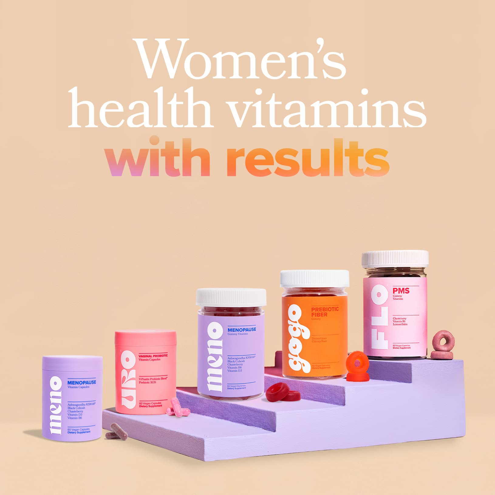 MENO Gummies for Menopause, 30 Servings (Pack of 1) - Hormone-Free Menopause O PositivUS supplements