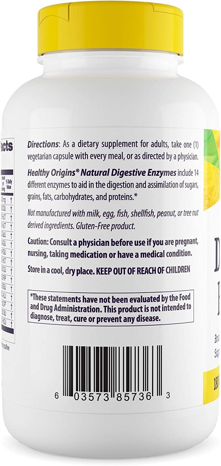 Healthy Origins Digestive Enzymes (NEC) Broad Spectrum - with Protease Healthy OriginsUS supplements