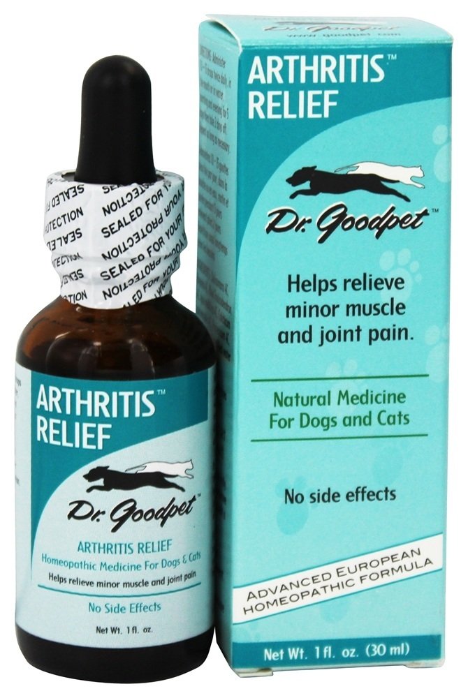 Dr. Goodpet Arthritis Relief Drops for Pets - Gentle Homeopathic Formula for Joint Stiffness & Mobility Support in Dogs & Cats - 1 oz Dropper Bottle Dr. GoodpetAu supplements