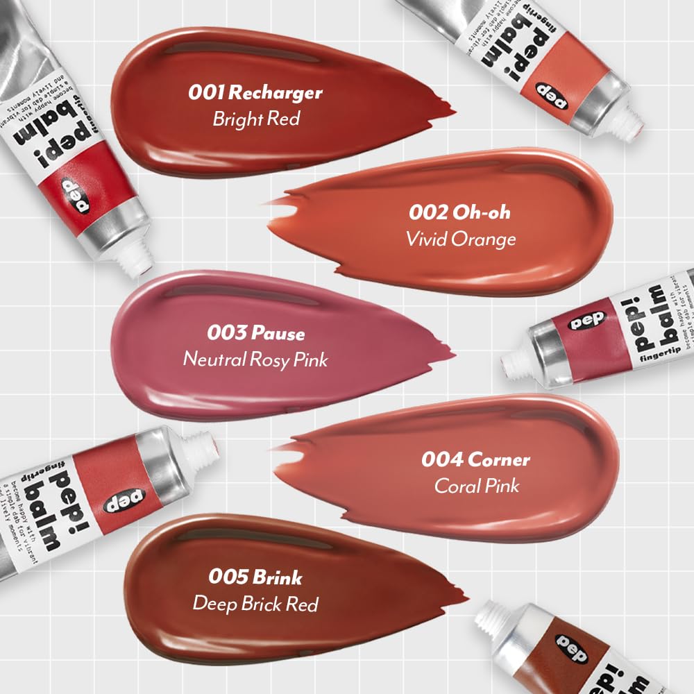 I'M MEME Lip and Cheek Tint - PepBalm 001 Recharger | Wtih Shea Butter, Gift, Liquid Blush, Travel-Friendly, Highly Pigmented, Non-Drying, Sheer Balm Gross Tint, 0.52 Oz I'M MEMEAu supplements