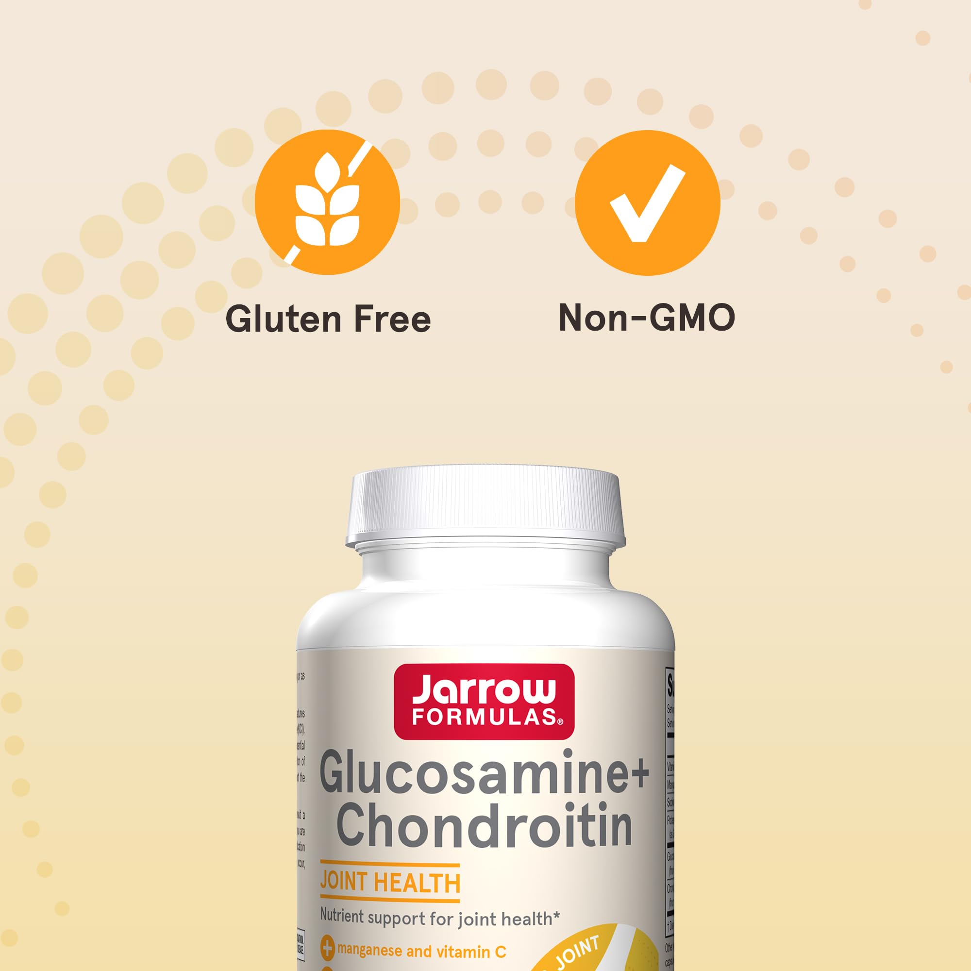 Jarrow Formulas Glucosamine + Chondroitin - 240 Capsules - Nutrient Support - Dietary Supplement for Joint Health - with Vitamin C & Manganese - 60 Servings Jarrow FormulasAu supplements