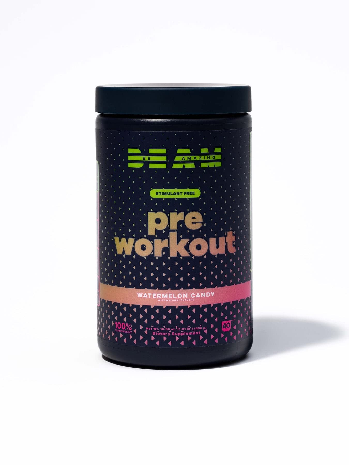 BEAM Be Amazing Vegan Stim Free Pre-Workout Powder | Energy Booster Powdered Drink BEAMAu supplements