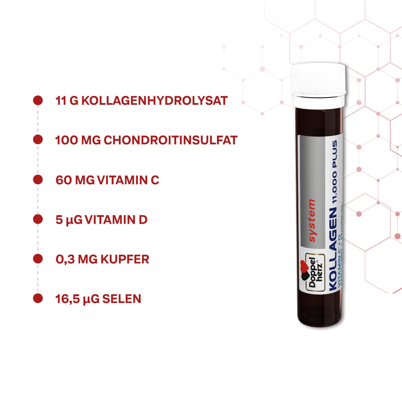 Doppelherz collagen 11,000 ampoules, 30 x 25 ml, PZN:7625039 My StoreAu supplements