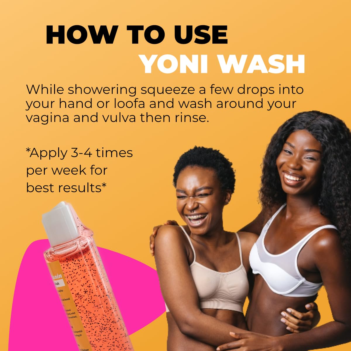 GLO Melanin Peach Yoni Wash with Aloe Vera, All Natural Feminine Wash for Women pH Balance Glo MelaninAu supplements